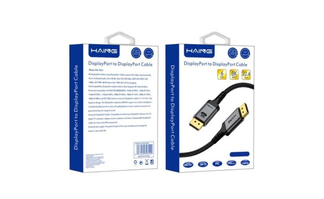 HAING HI-2035-DDC Display Port To Display Port Cable 8K 3M