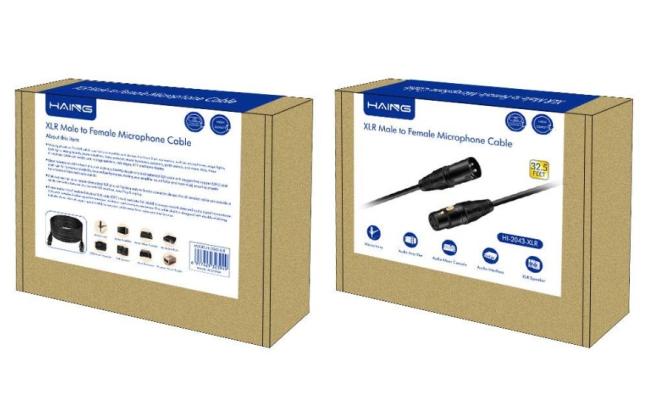 HAING HI-2043-XLR LR Male To Female Microphone Cable 10M