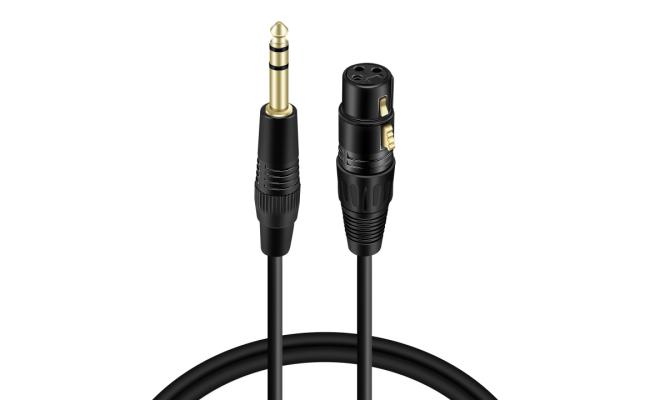 HAING HI-2044-XLR XLR 3 Pin Female To 6.35mm Cable 2M