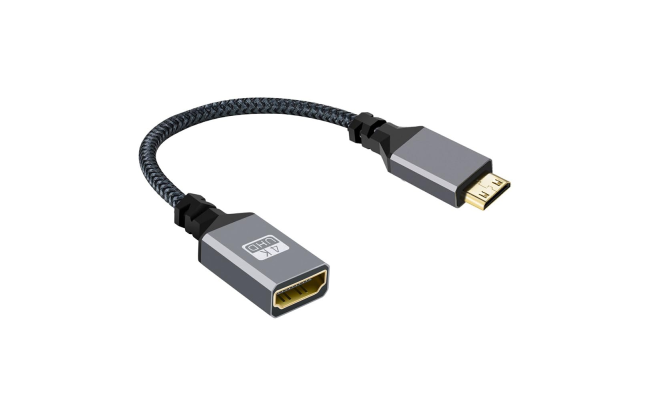 HAING HI-2069-MHFC Mini HDMI Male to HDMI Female Adapter 15cm