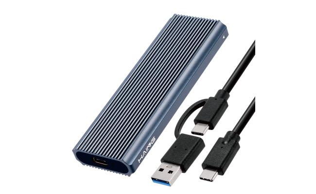 HAING HI-2816-M2 Aluminum M.2 Dyal-Protocol SSD Enclosure
