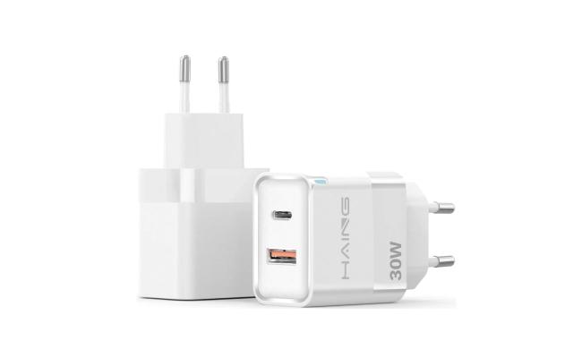 HAING HI-A213 2 ports USB GaN Fast Charger EU 30W