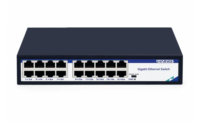 HAING HI-ESW-16PM-G 16 Port 10/100/1000 Unmanaged Ethernet Switch