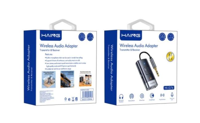 HAING HI-G76 BT5.4 Wireless Bluetooth Audio Adapter Transmitter & Receiver