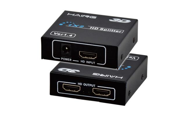 HAING HI-HD102F HD Splitter Ver 1.4 1x2 Full 3D 4Kx2K UK Plug