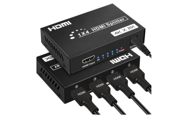 HAING HI-HD104F UHD Splitter Ver 1.4 1x4 Full 3D 4Kx2K UK Plug