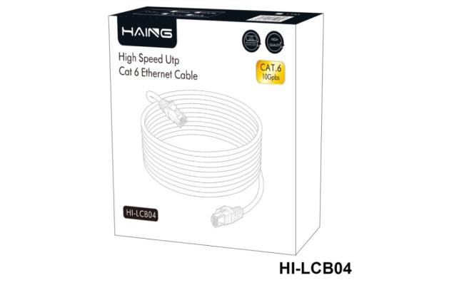 HAING HI-LCB04-15M Cat6 26 AWG 10/100/1000 1 Gbps Ethernet Cable 15M
