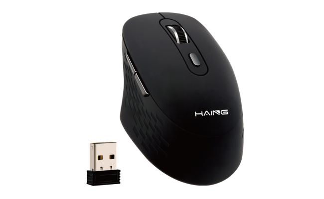 HAING HI-T18 Optical USB Computer 2.4G Wireless Mouse With Type-c Adapter