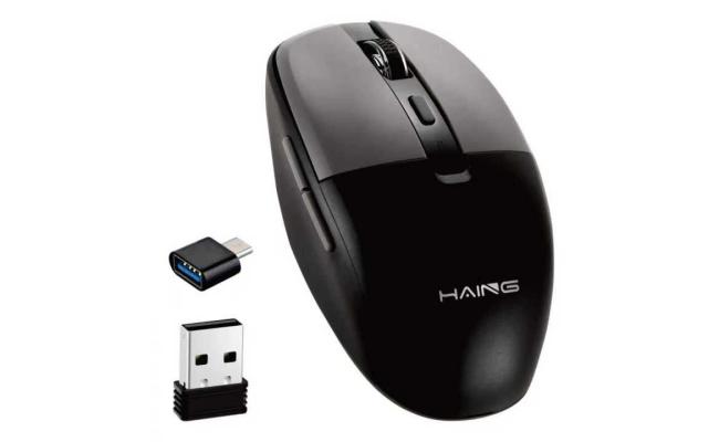 HAING HI-T25 Wireless Mouse With Type-c Adapter