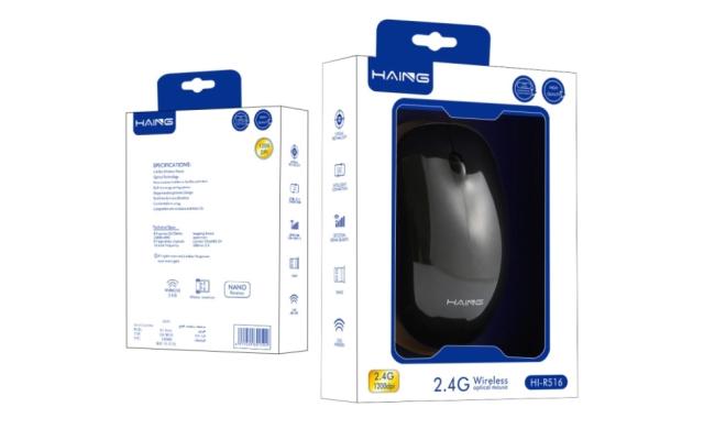 HAING R516 2.4G Wireless Optical Mouse 1600 DPI