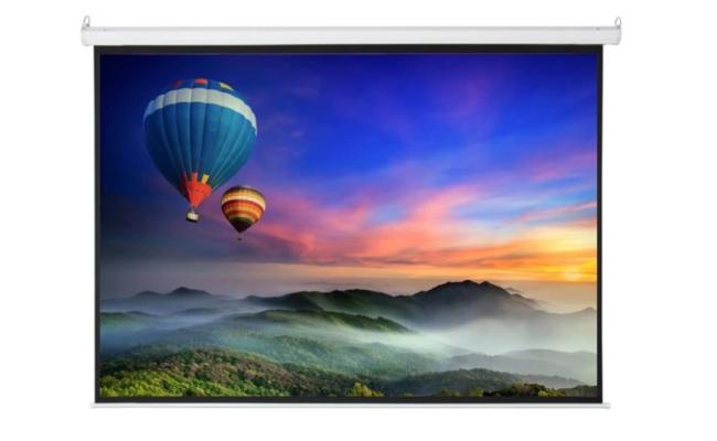 HAING SCREEN-3M-3M-R Electric Projector Screen White Steel Case 341*14*13cm