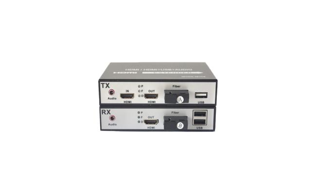 HDMI Extender Fiber Media Converter with USB