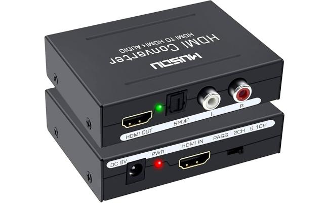 HDMI to HDMI + Audio Extractor Repeater HDMI to 5.1 spdif digital audio Converter