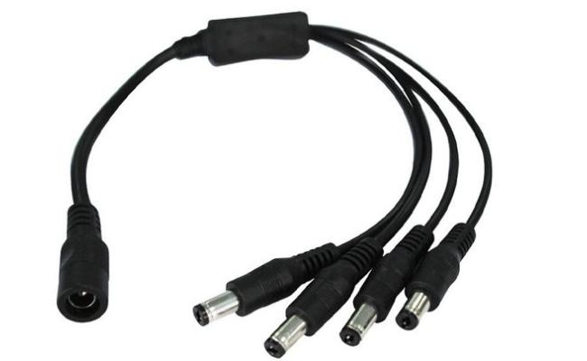 High Quality 4 Ways Splitter DC Power Cable