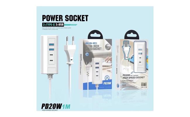 High Speed Socket PD20W Fast Charging- 20W