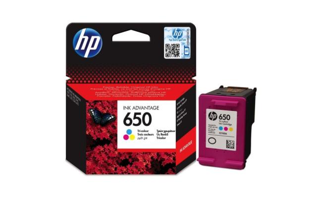 HP 650 Tri-color Original Ink Cartridge
