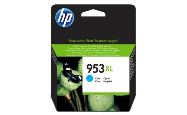 HP 953XL High Yield Cyan Original Ink Cartridge (F6U16AE)