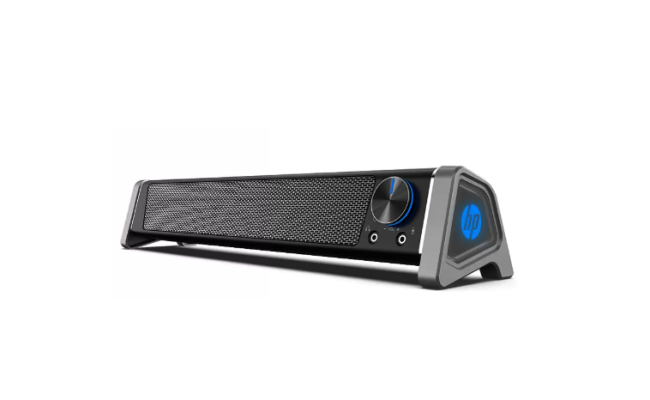 HP DHS-4121S Dual Mode Wired 3.5mm & Bluetooth 5.0 Multimedia Soundbar Speaker 3W*2