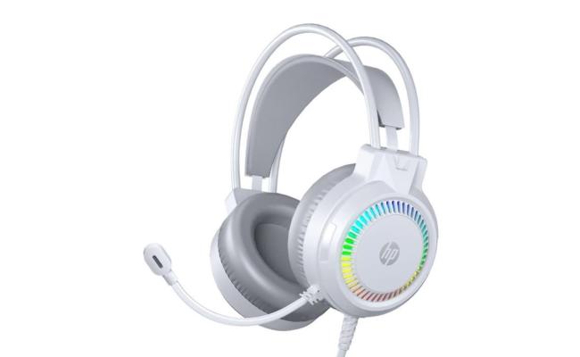 HP H220G RGB USB Gaming Headset -White
