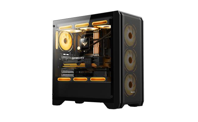 Huntkey GX750A Empty Gaming Case with 3 Fans  -Black