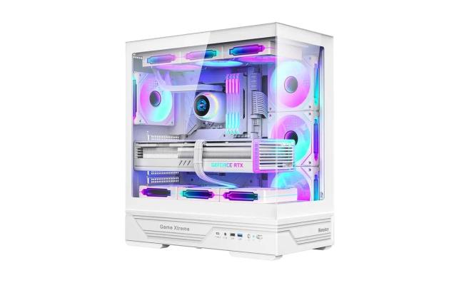 Huntkey GX760A Empty Gaming PC Case without Fans -White