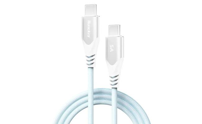 Huntkey HKCCC501502 100W 5A USB-C to USB-C Braided Cable 1.5M