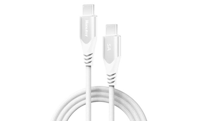Huntkey HKCCC502005-HK-C06 100W 5A USB-C to USB-C Braided Cable 2M