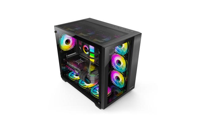 Huntkey S980 Tornado Full View Empty Gaming Case -Black