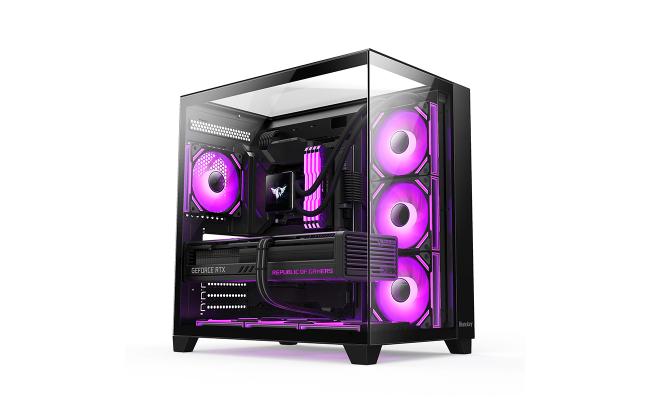 Huntkey VS970 Skyfall Full View Empty Gaming Case -Black