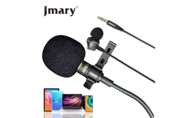 Jmary MC-R5 Professional 3.5mm Lavalier Microphone with Earphone