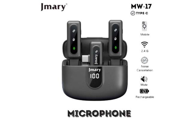 Jmary MW-17 2.4G Type-c Wireless Two Microphones for Mobile