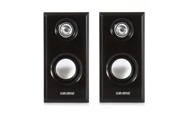 JT-042 Multimedia Wired Wooden Speaker USB