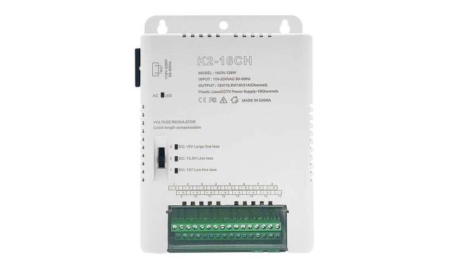 K2-16CH 16 Channel AC/DC Power Supply 120W