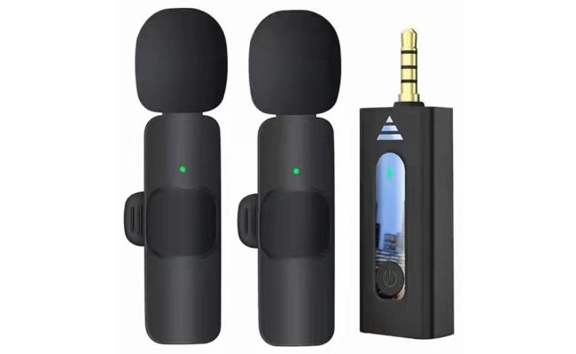 K35 Two Wireless MicroPhones 3.5mm Jack