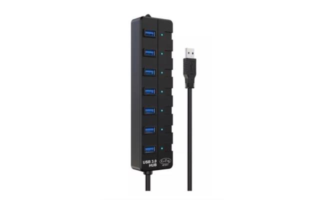 Kai Ping KP-3017 USB 3.0 7 Port Hub with Power Adapter