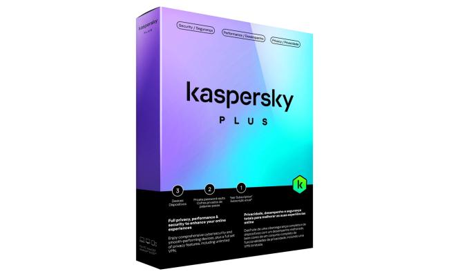 Kaspersky Plus Internet Security Anti-Phishing & Firewall Unlimited VPN Password Manager 3 Devices 1 Year