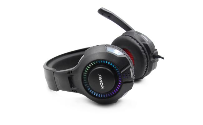 KOMC G301 Wired Computer Gaming Headphone for PC with RGB Flashing Light