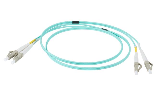 LC-LC OM3 Duplex Multimode Optical Fiber Cable 10M
