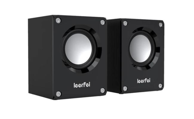 Leerfei E-1061 Wooden USB Speaker
