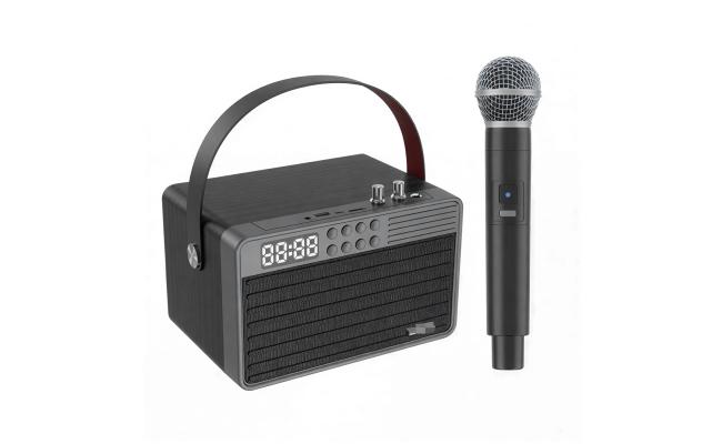 Leerfei SPK-E-4113 FM TF Card/U disk/AUX Bluetooth Speaker with Mic