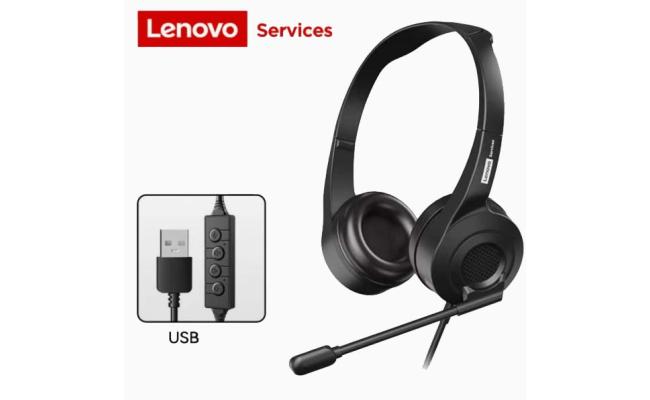 Lenovo E01 Binaural Voice In-line Headset USB