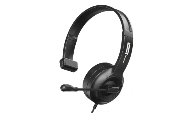 Lenovo E06 Monuaral Voice Call Center Headset USB