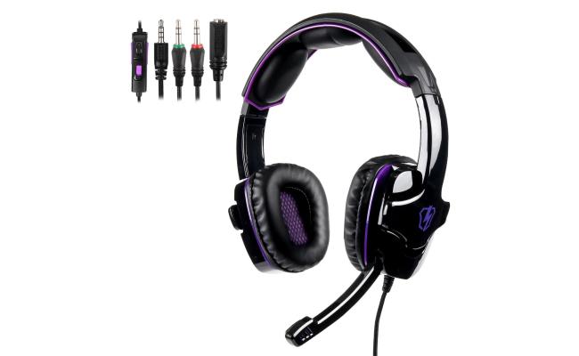 LETTON L8 Gaming Headset 3.5mm Stereo with Adjustable Microphone