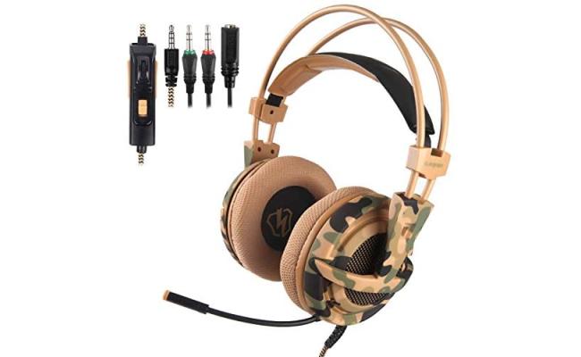 Litone L1 Stereo Headphone Bass 3.5mm Jack Adjustable Mic For PS4/PC/Laptop/Mac/Smartphone