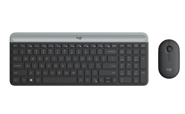 Logitech MK470 Slim Silent Wireless Keyboard & Mouse COMBO -Black