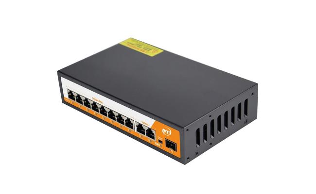 LS-DS0802A-DP10 8 Port POE 8+2 10/100 Switch