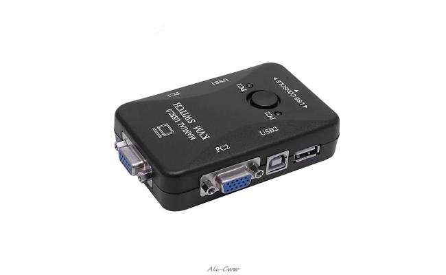 Manual 2 Port USB 2.0 KVM VGA Switch