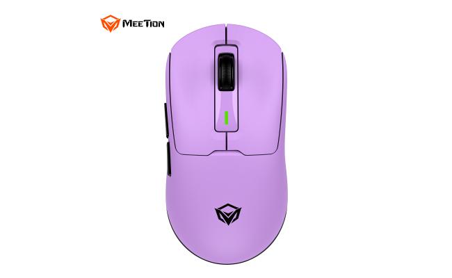 Meetion Air GW24 2.4G Bluetooth & Wired Gaming Mouse -Purple