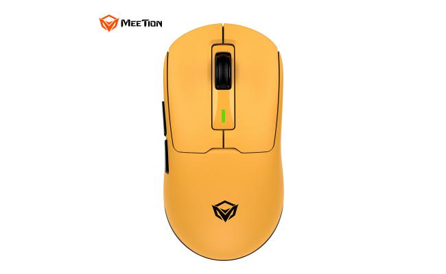 Meetion Air GW24 2.4G Bluetooth & Wired Gaming Mouse -Yellow