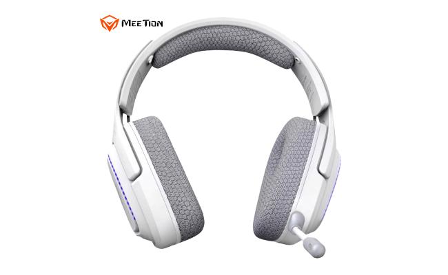 Meetion BTH012 Three-Mode 2.4G Wireless Bluetooth & Wired Gaming Headset -White
